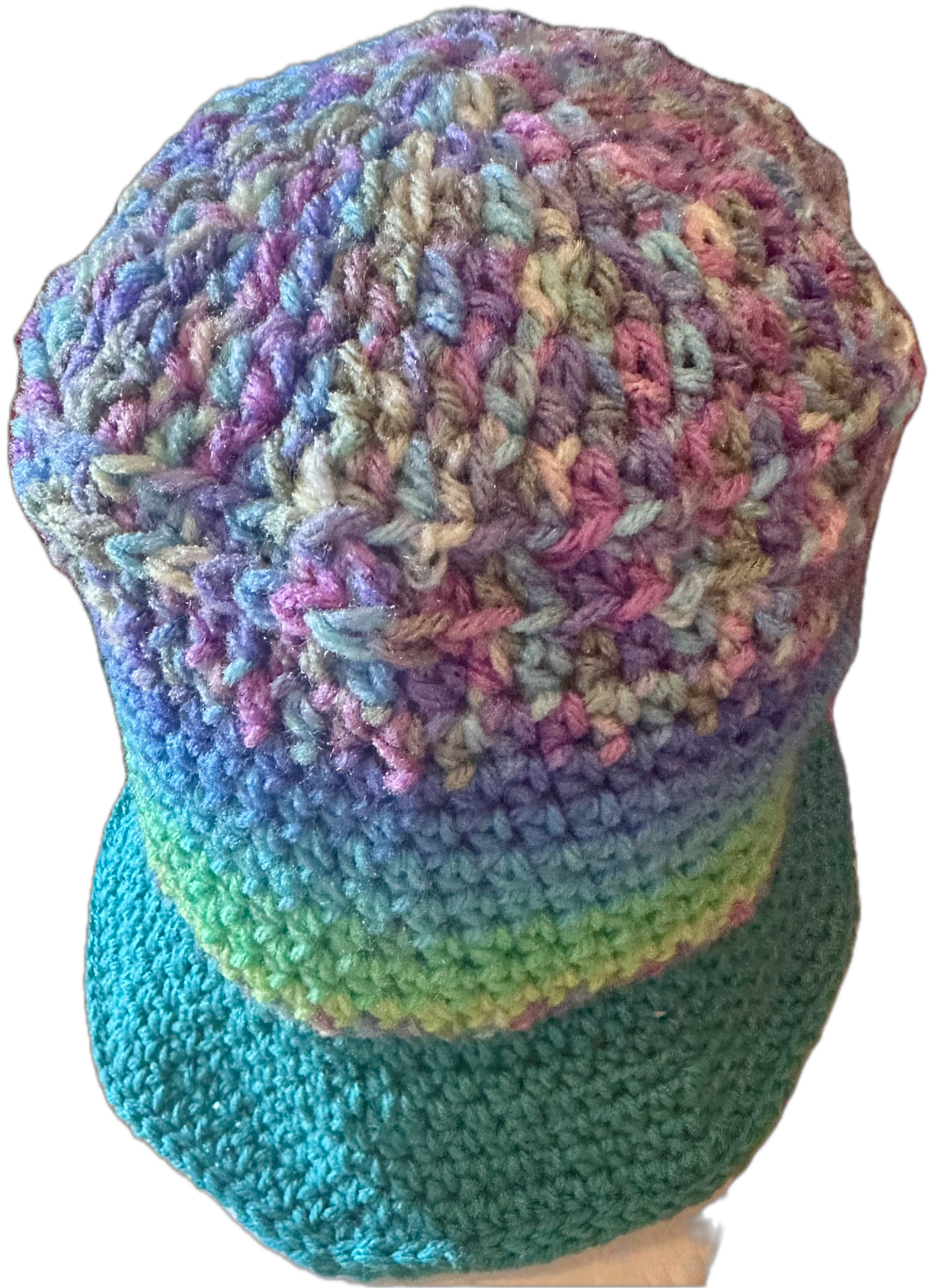 Turquoise/Aqua Blue Crochet Bucket Hat