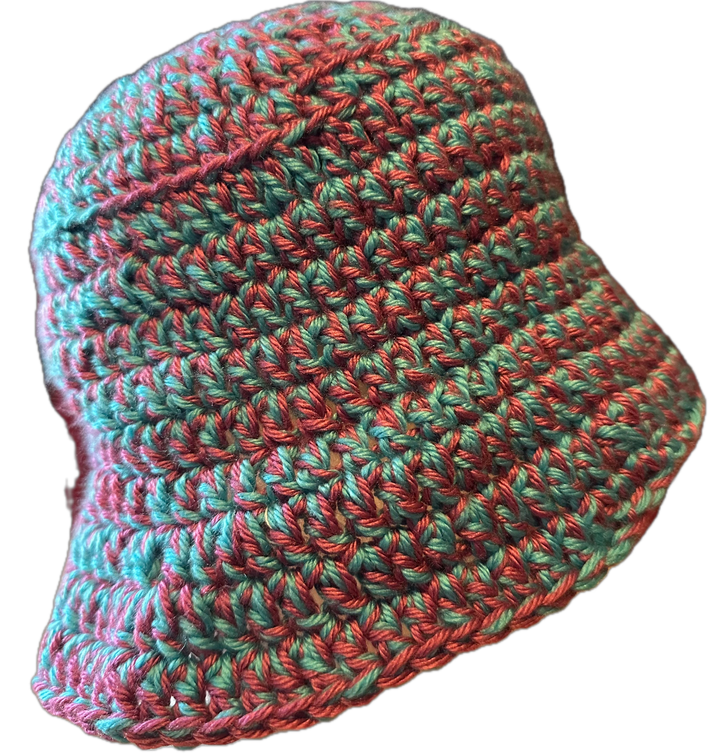 Pink/Blue Crochet Bucket Hat