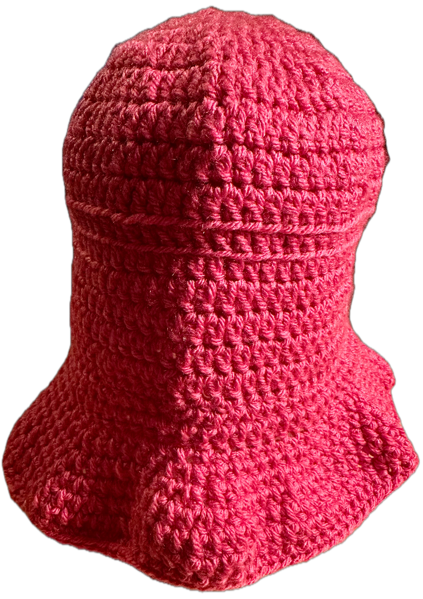 Bright Pink Crochet Bucket Hat