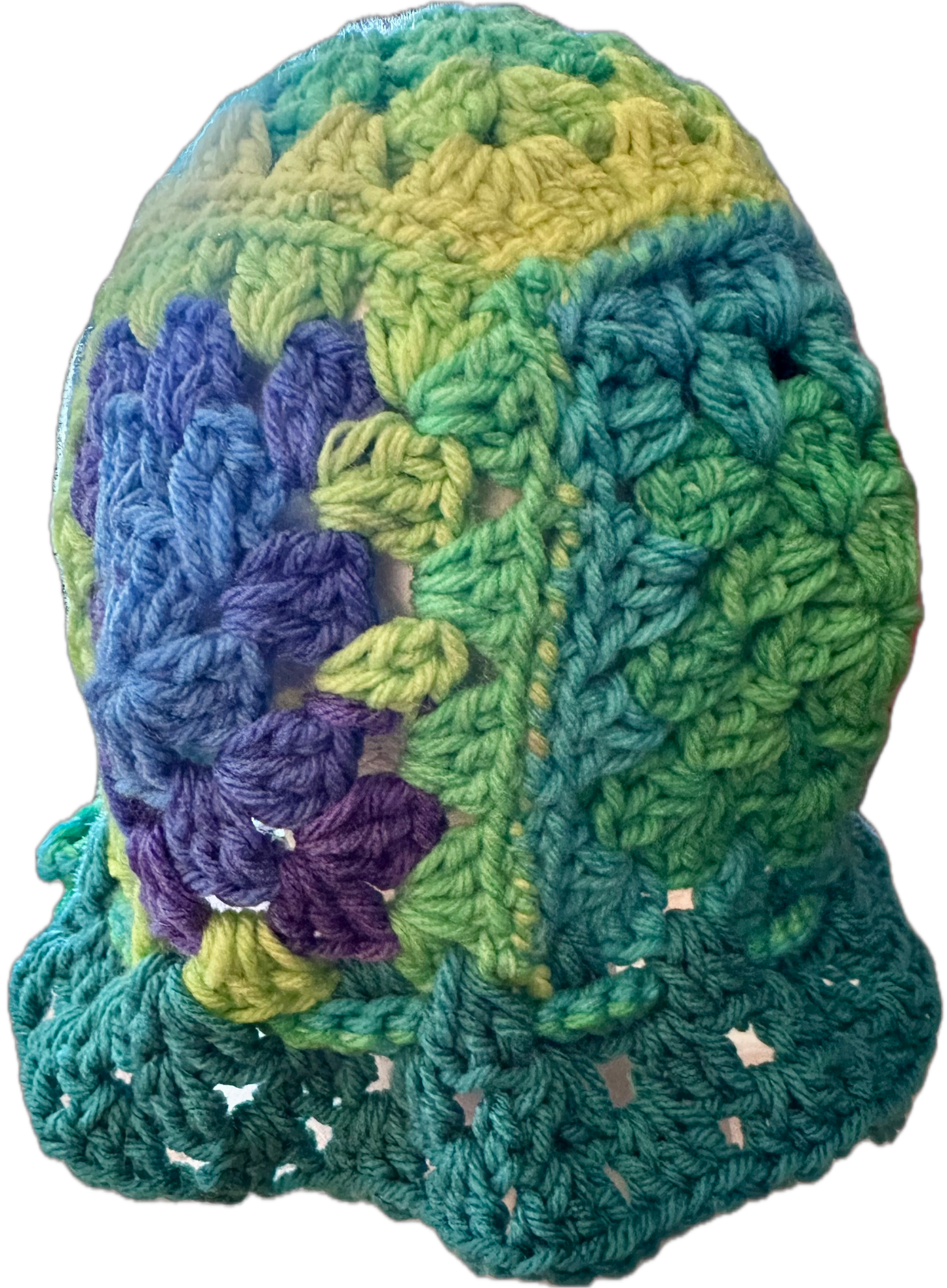 Sea Shore Crochet Granny Square Bucket Hat
