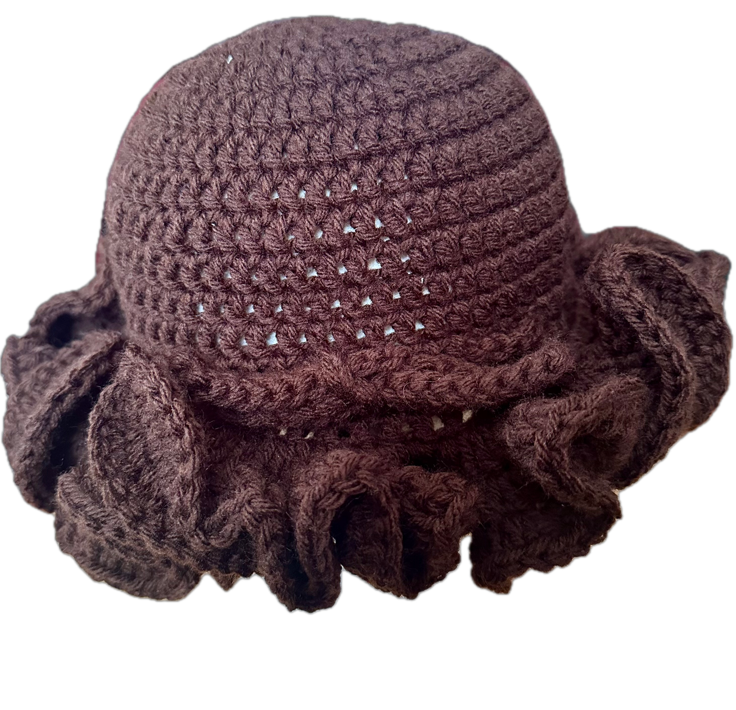 Brownie Crochet Ruffled Hat