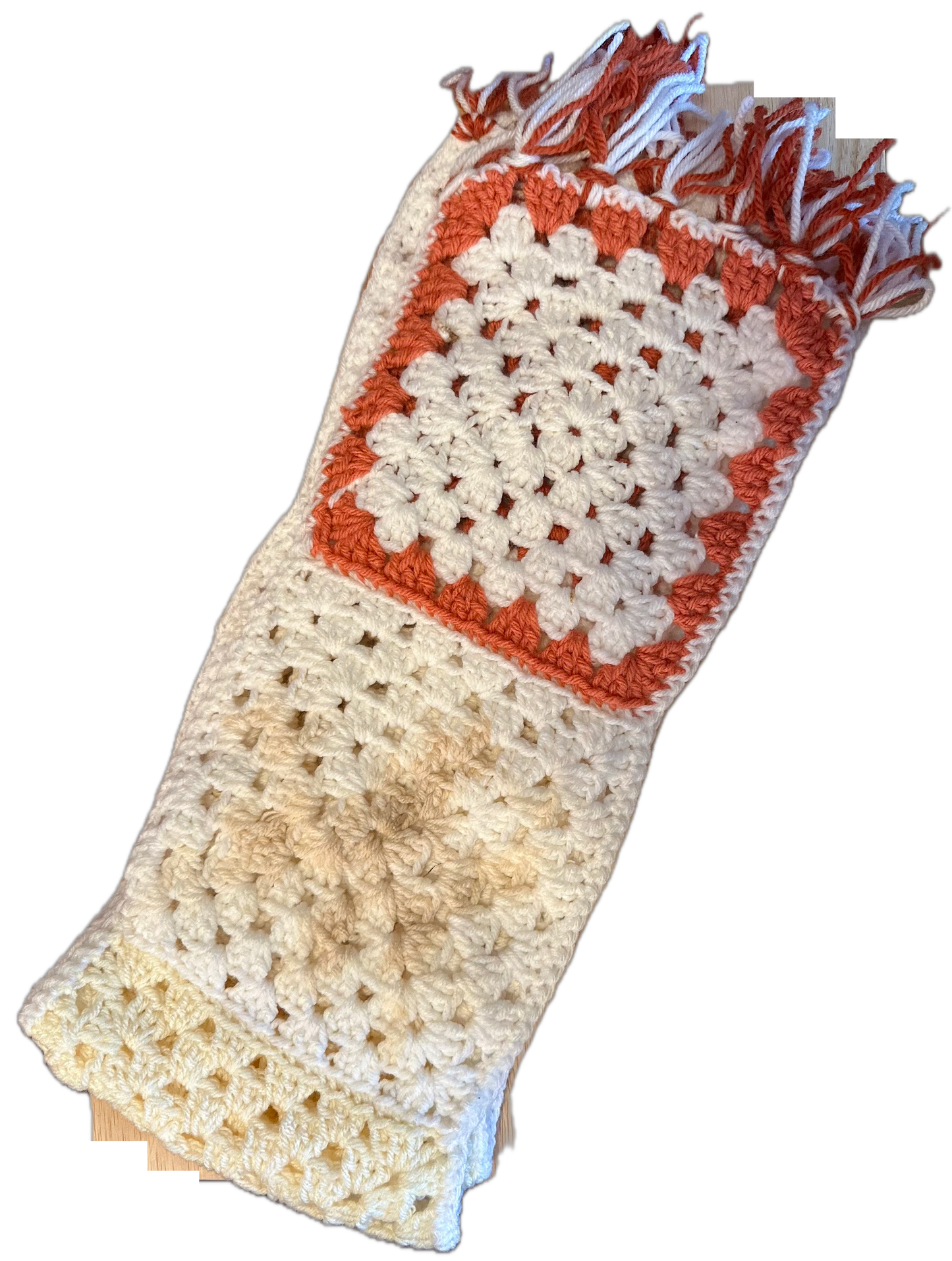 White Wine Crochet Scarf