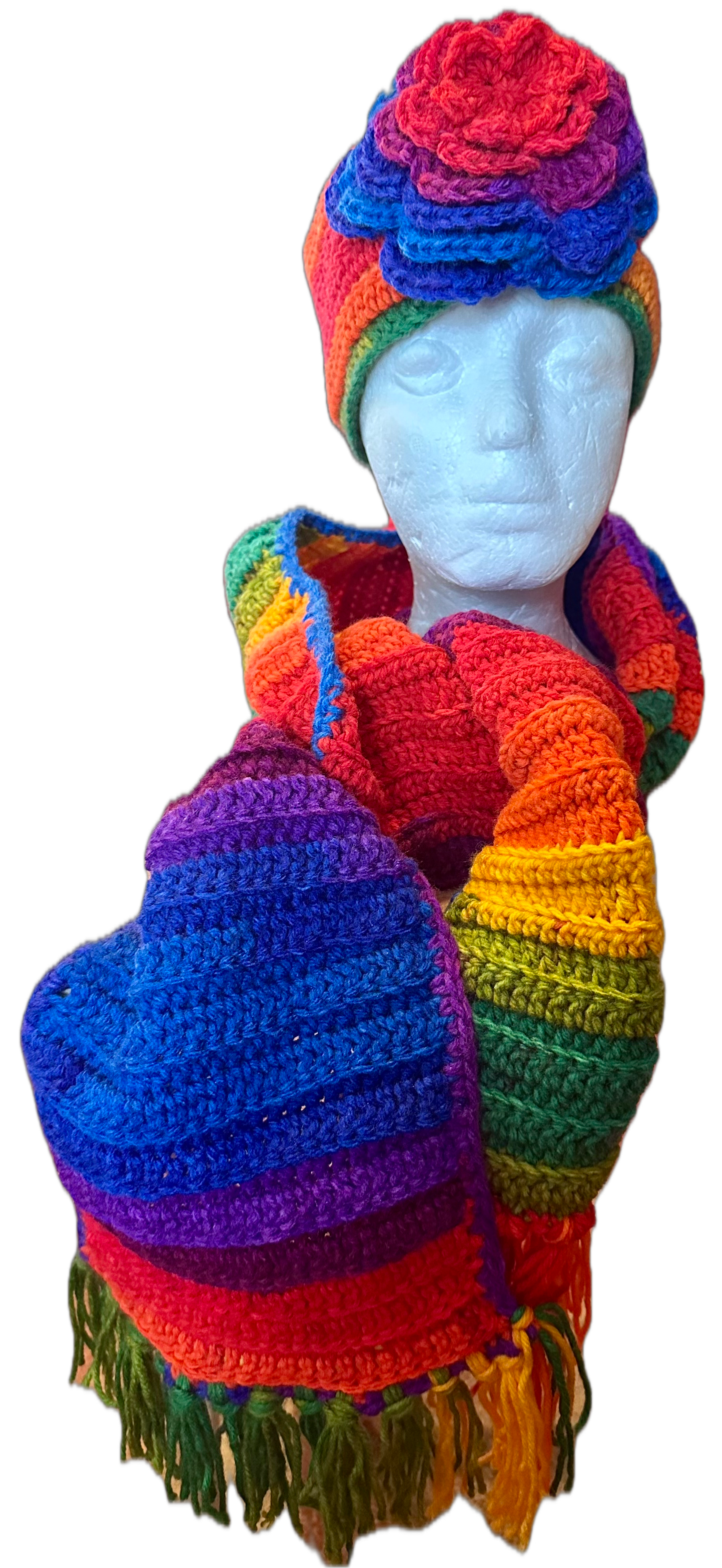 Bows Crochet Headband w/ Scarf