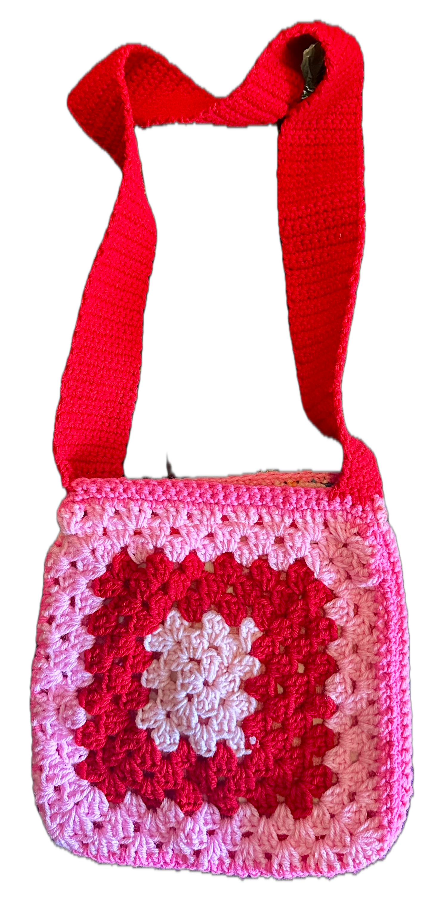 Pink Sprinkle Crochet Tote Bag