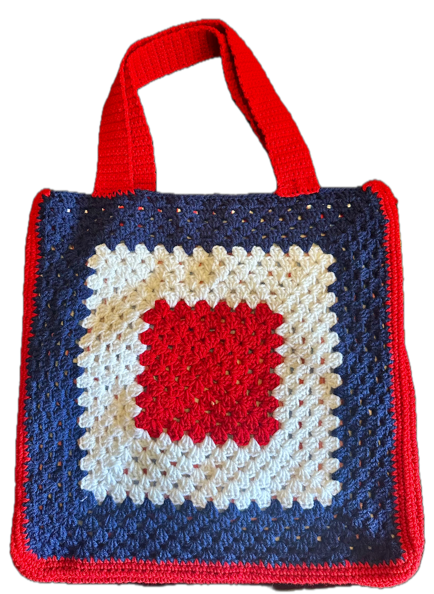 Blue Universe Crochet Tote Bag