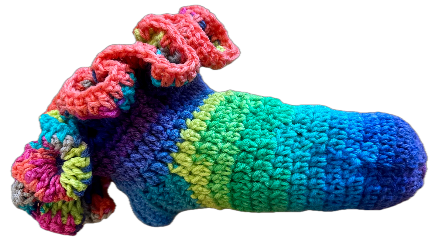 Rings Crochet Ruffled Socks