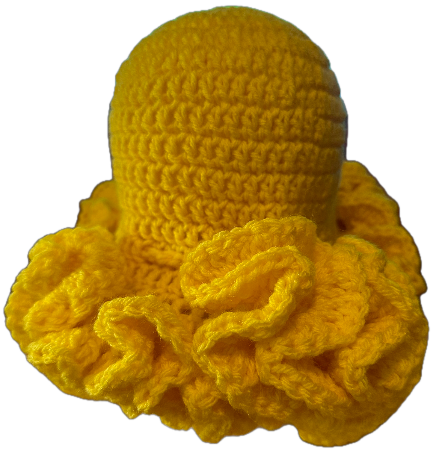 Sunshine Crochet Ruffled Hat