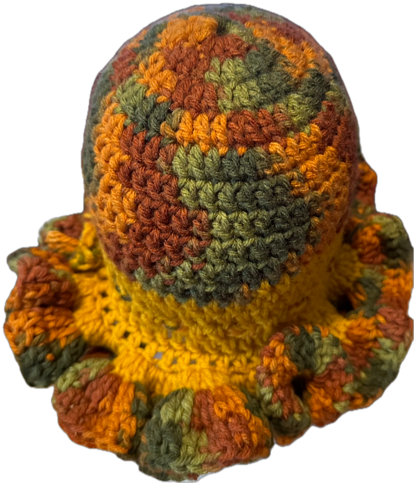 Fall/Gold Crochet Ruffled Hat