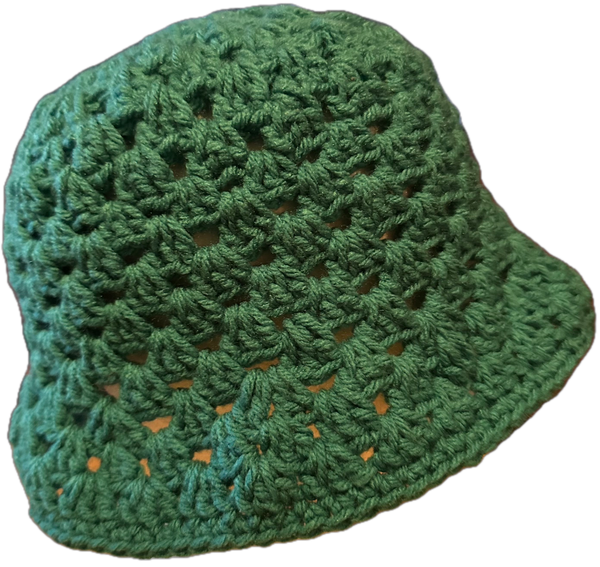 Aqua Crochet Bucket Hat