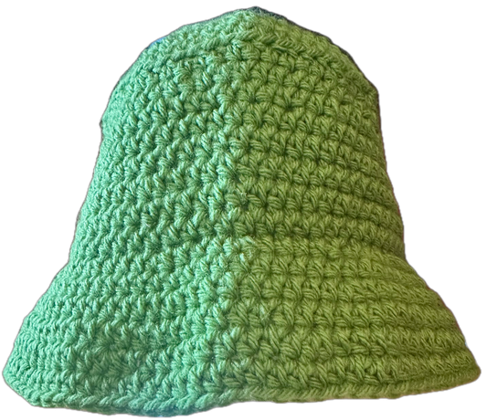 Lime Green Crochet Bucket Hat