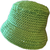 Lime Green Crochet Bucket Hat