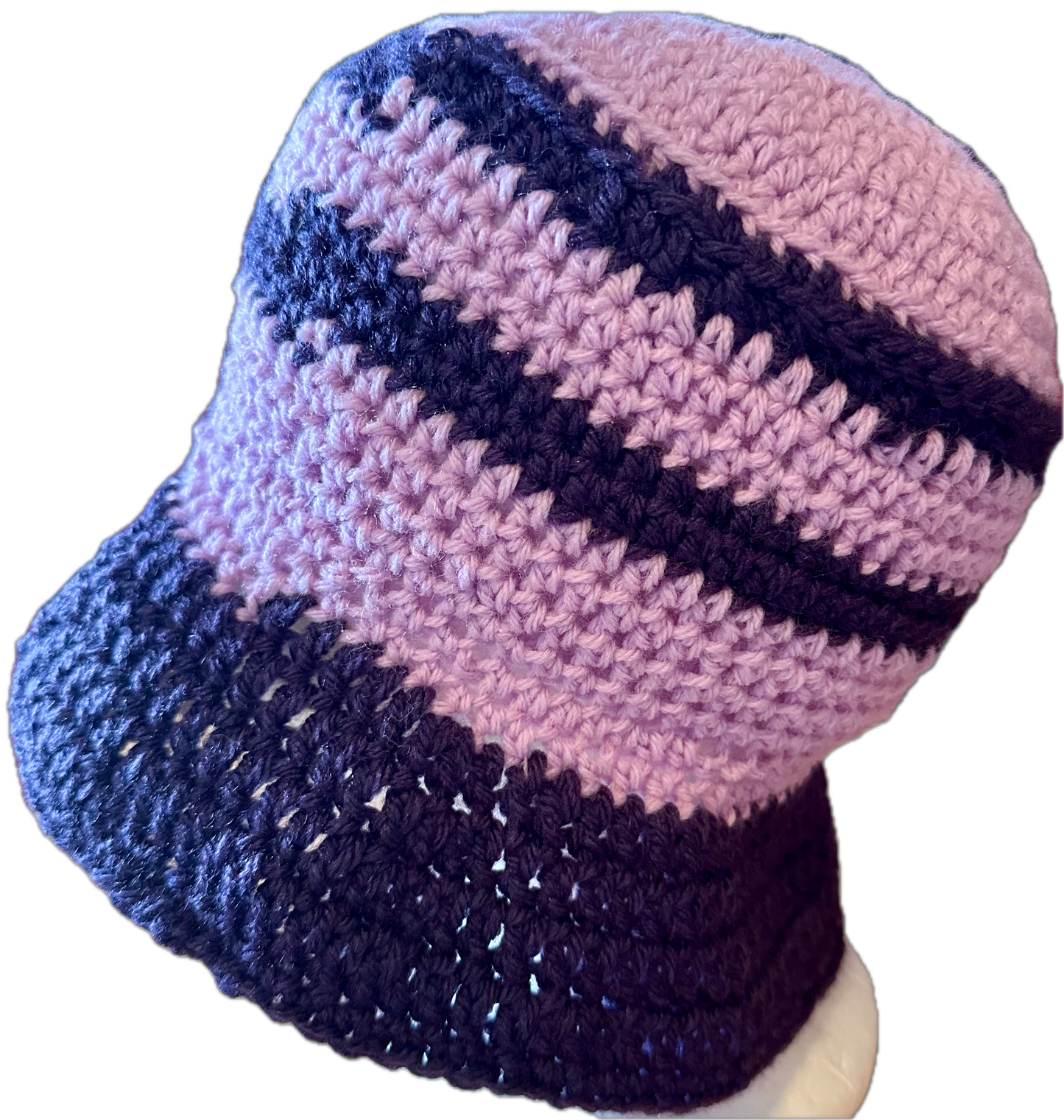 Lilac/Purple Crochet Bucket Hat