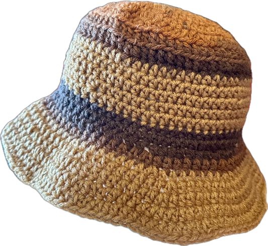 Brown/Latte Crochet Bucket Hat