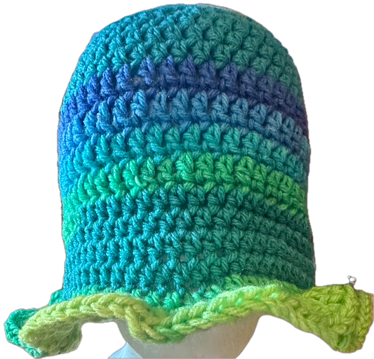 Skylark Crochet Ruffled Bucket Hat