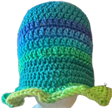 Skylark Crochet Ruffled Bucket Hat