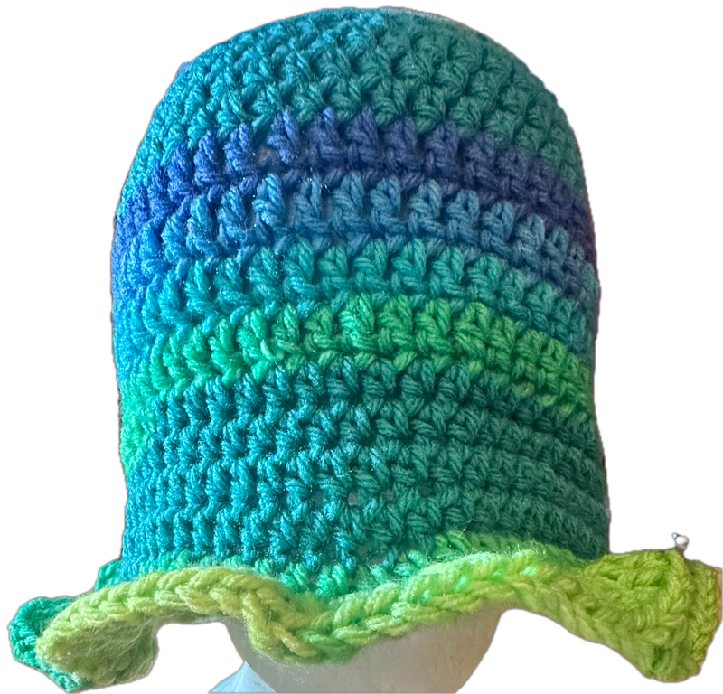 Skylark Crochet Ruffled Bucket Hat