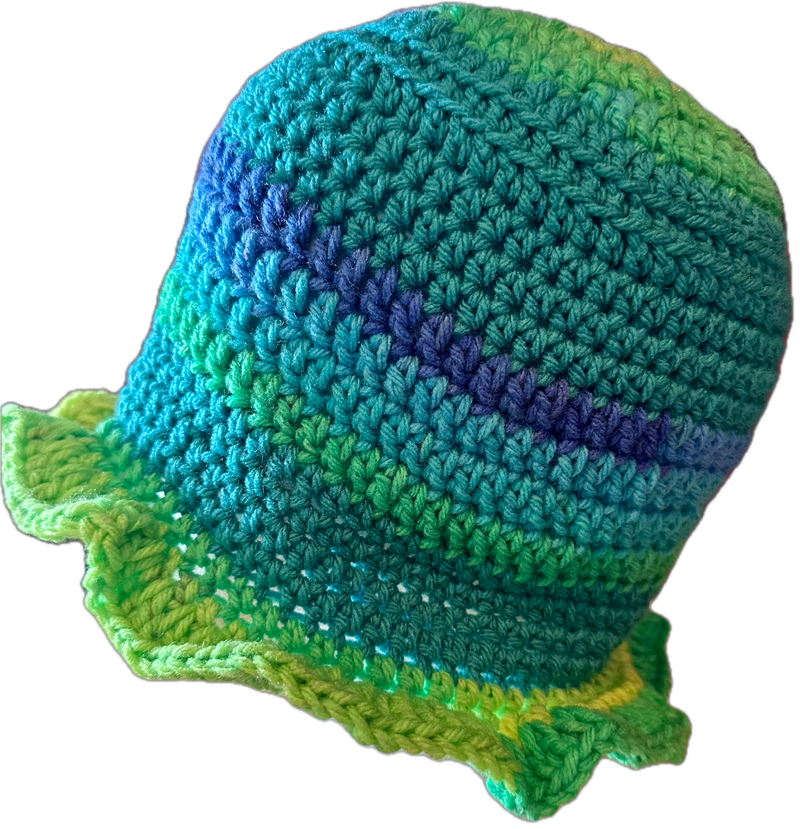 Skylark Crochet Ruffled Bucket Hat