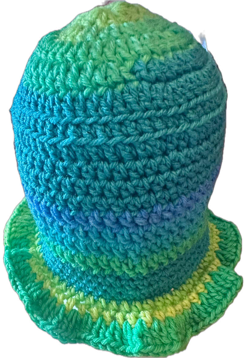 Skylark Crochet Ruffled Bucket Hat