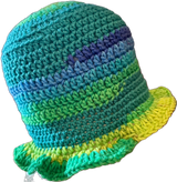 Skylark Crochet Ruffled Bucket Hat