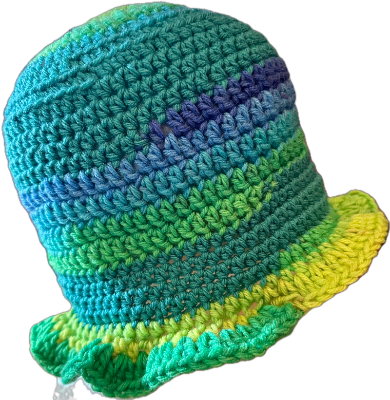 Skylark Crochet Ruffled Bucket Hat