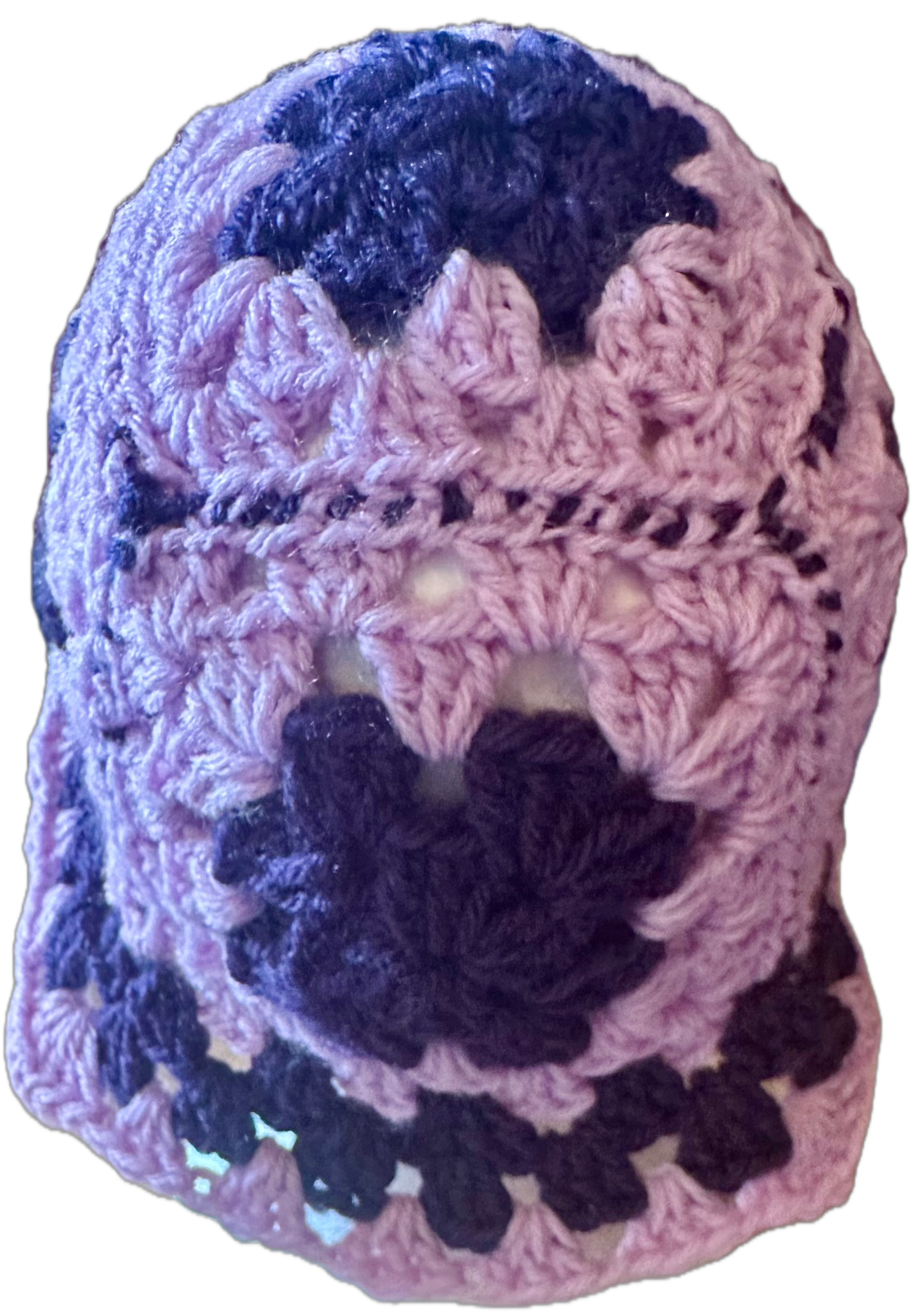Lavender/Purple Crochet Granny Square Bucket Hat