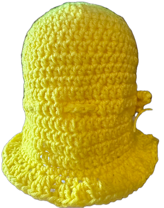Sunshine w/ Bow Crochet Bucket Hat