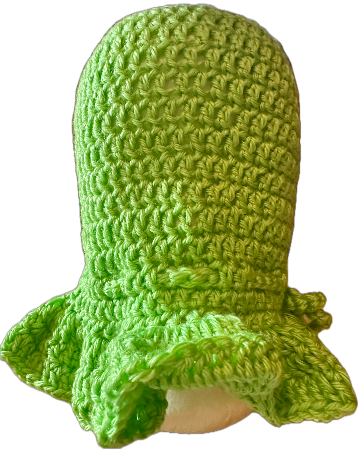 Lime Green w/ Purse Crochet Ruffled Bucket Hat