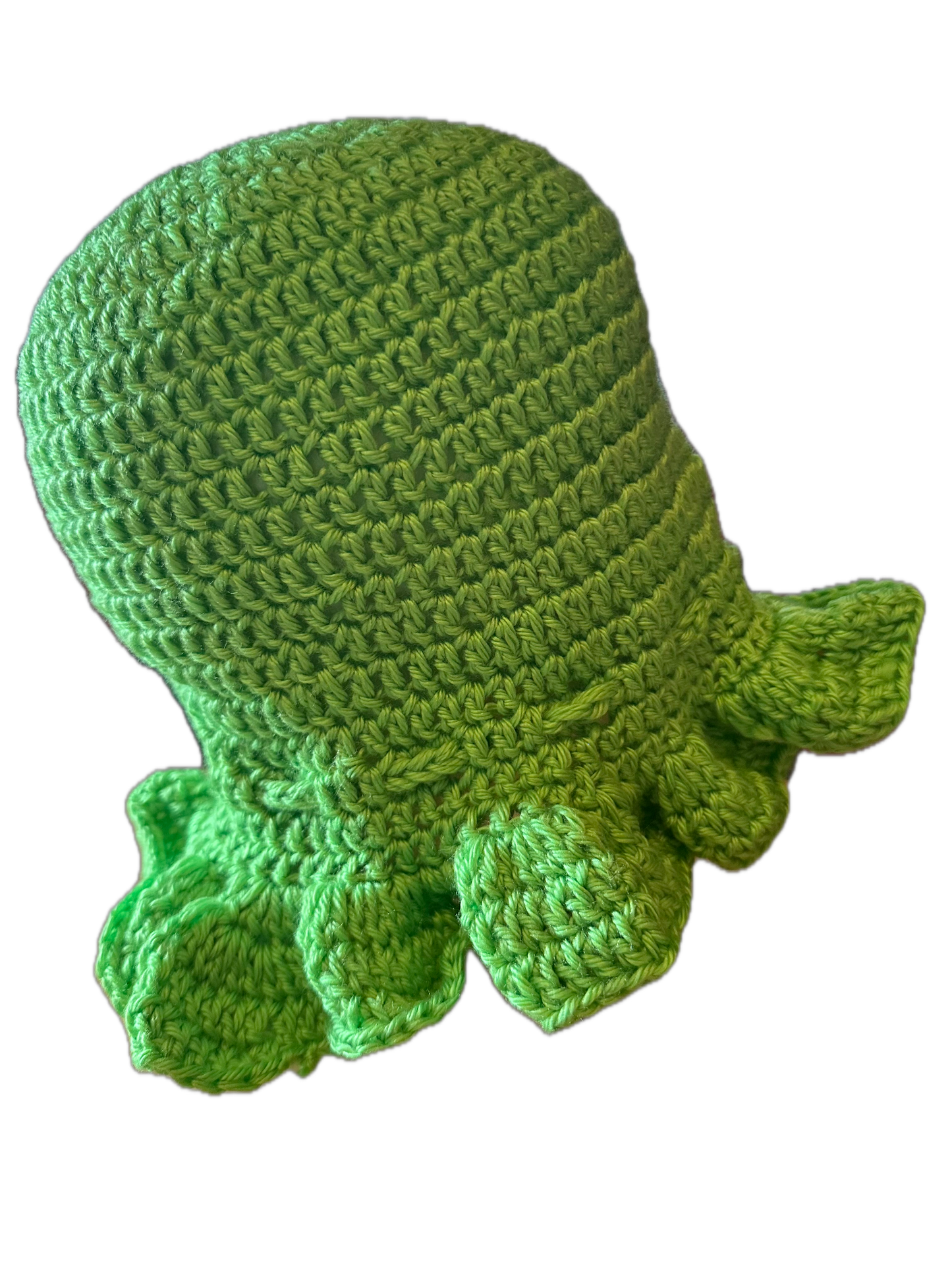 Lime Green w/ Purse Crochet Ruffled Bucket Hat