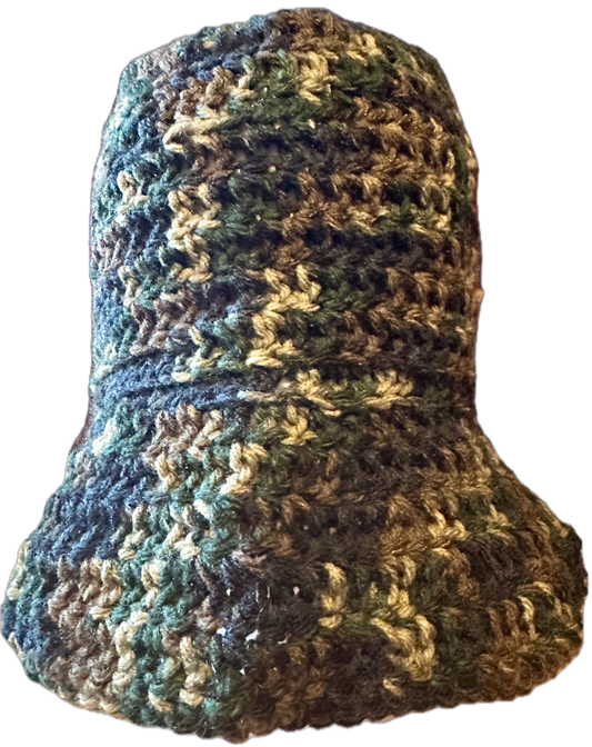 Camo Crochet Bucket Hat