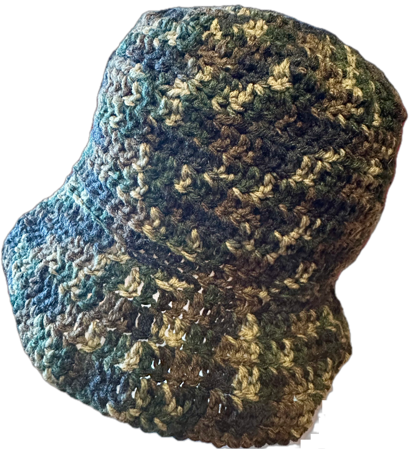 Camo Crochet Bucket Hat