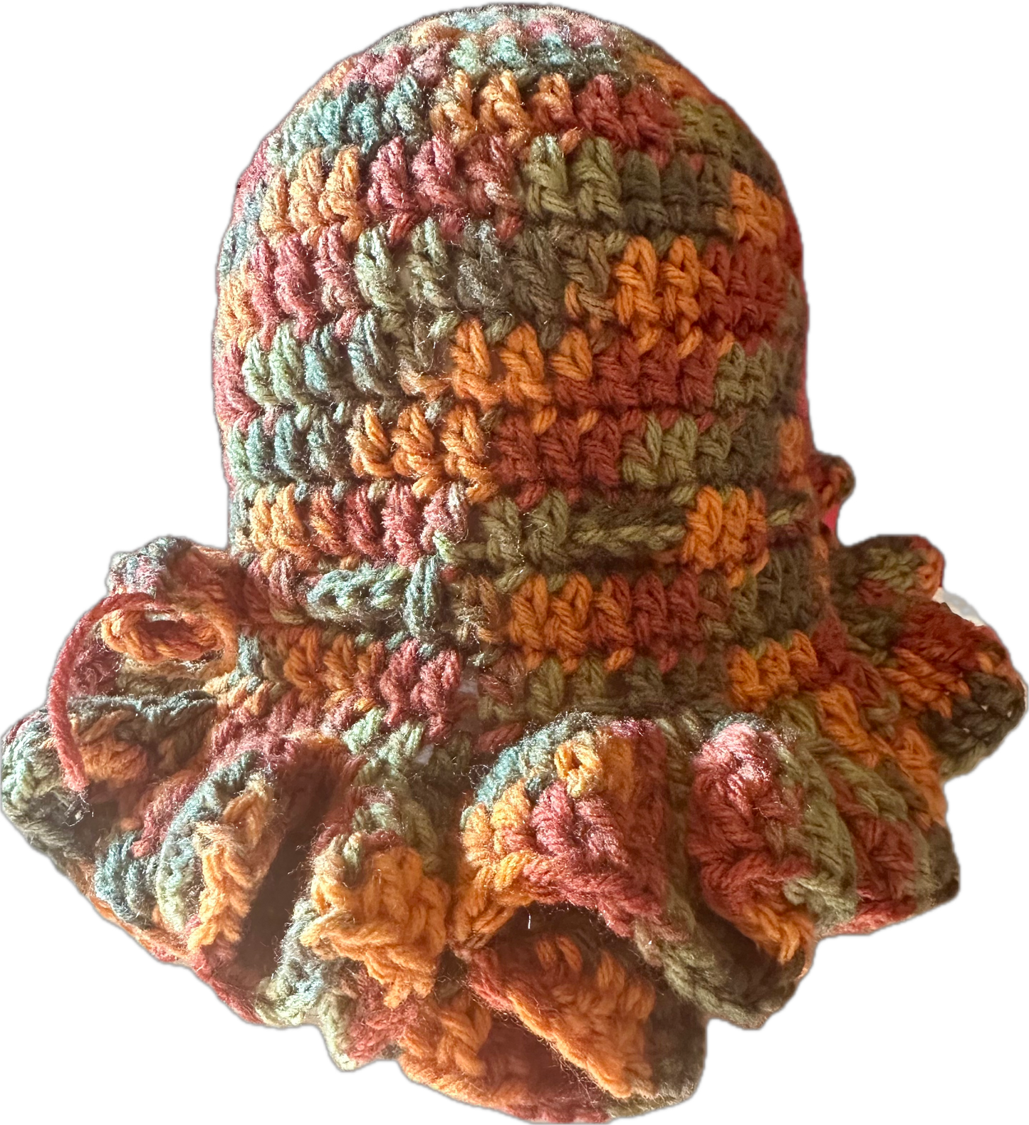 Fall Crochet Ruffled Hat