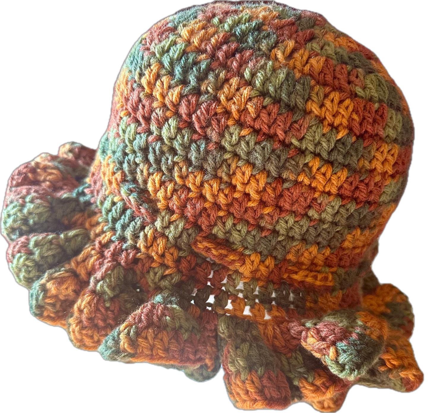 Fall Crochet Ruffled Hat