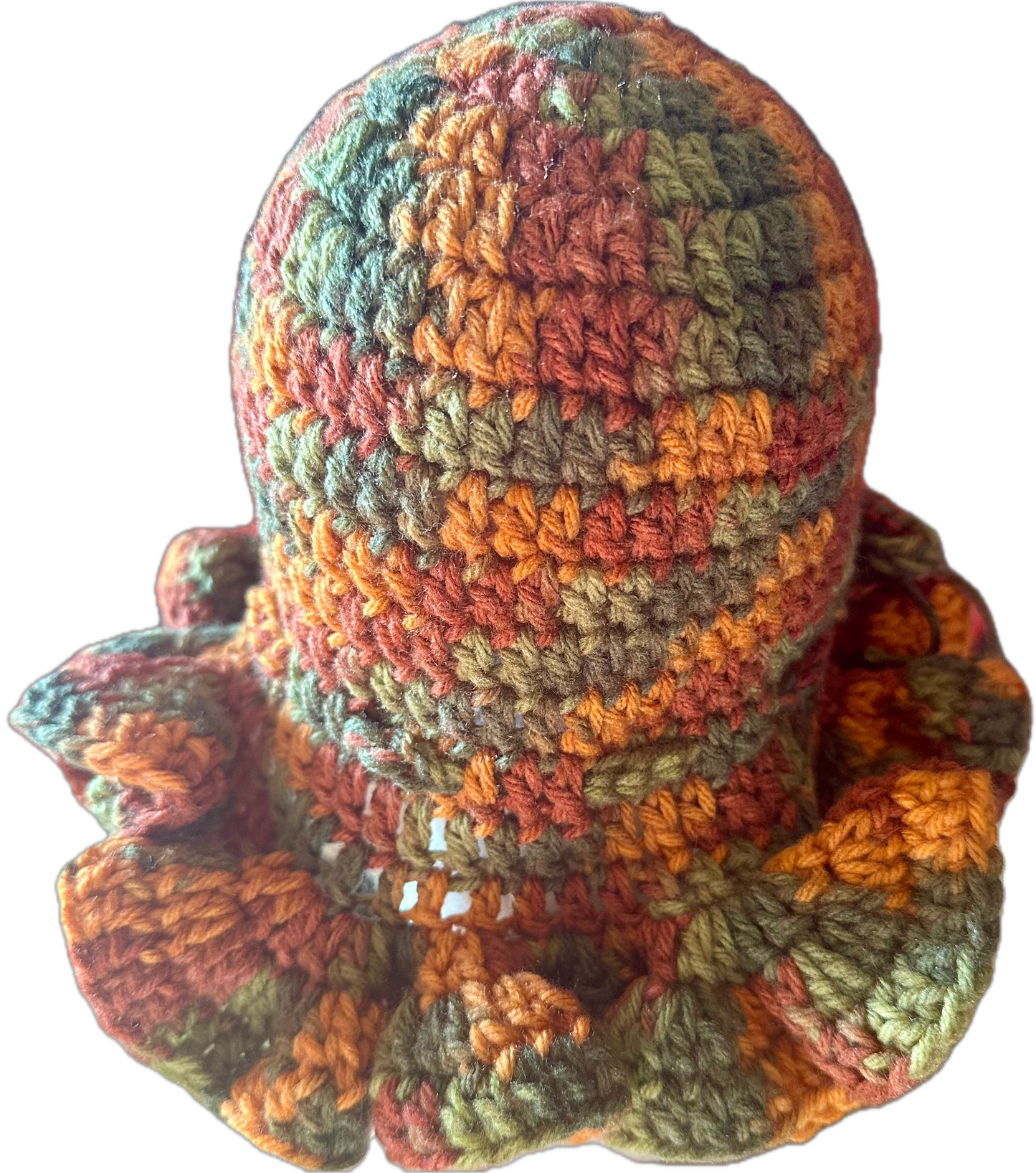 Fall Crochet Ruffled Hat