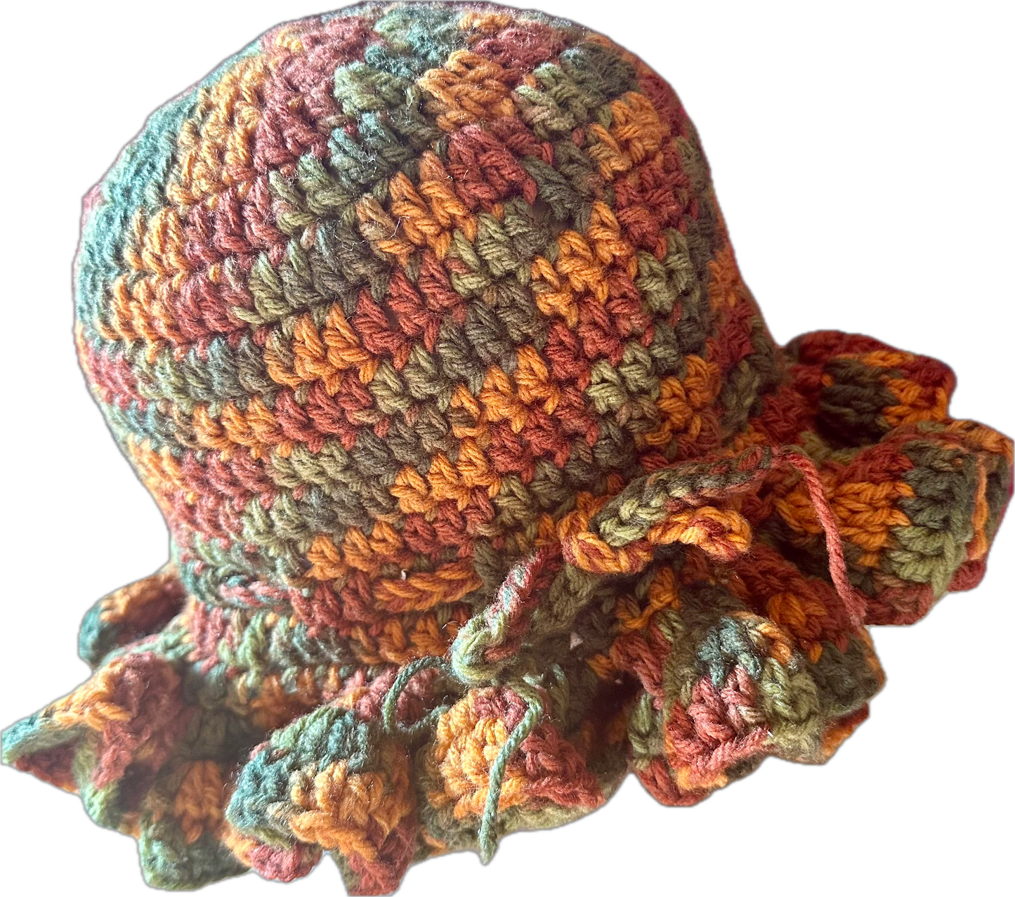 Fall Crochet Ruffled Hat