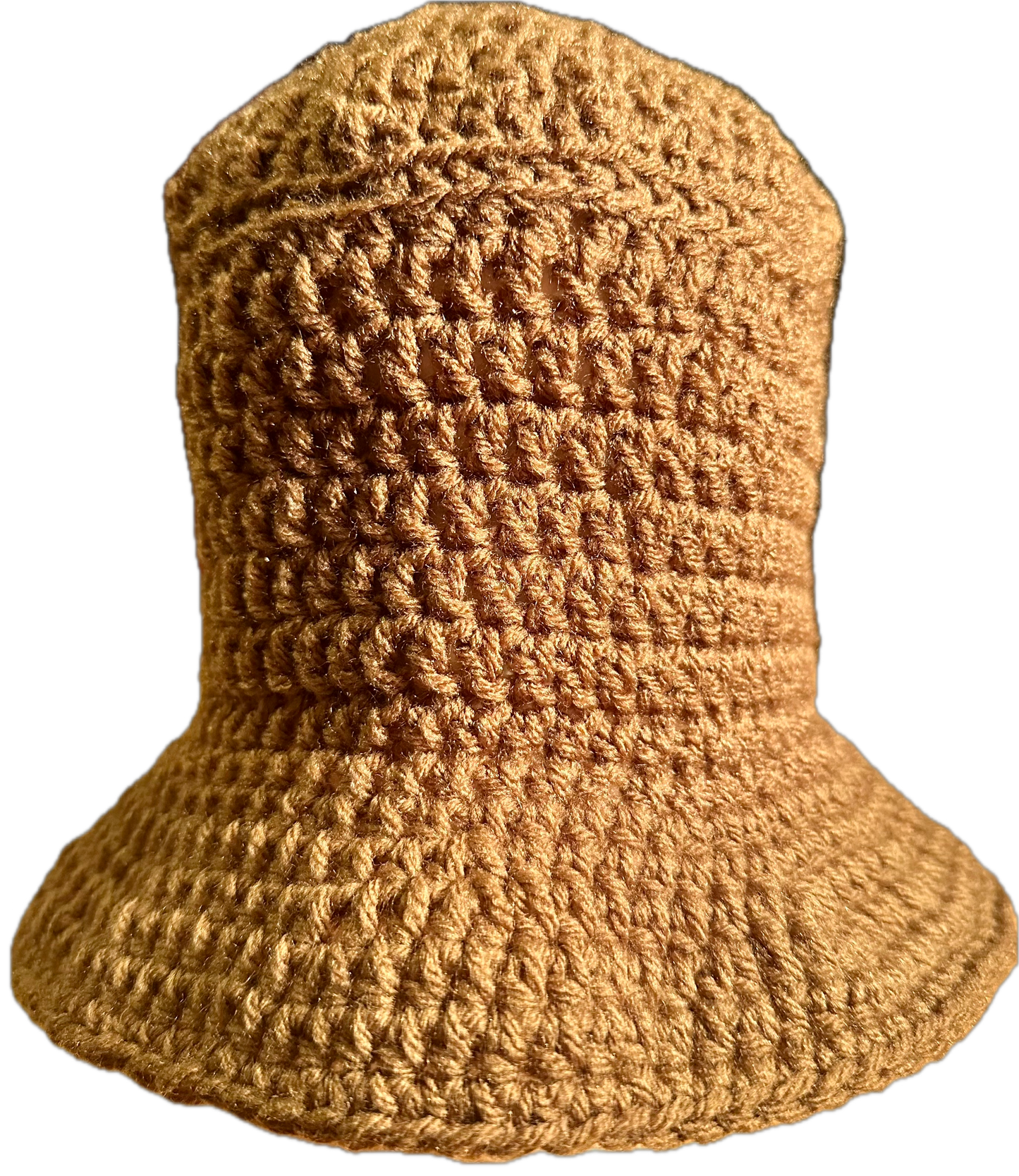 Tan Crochet Bucket Hat