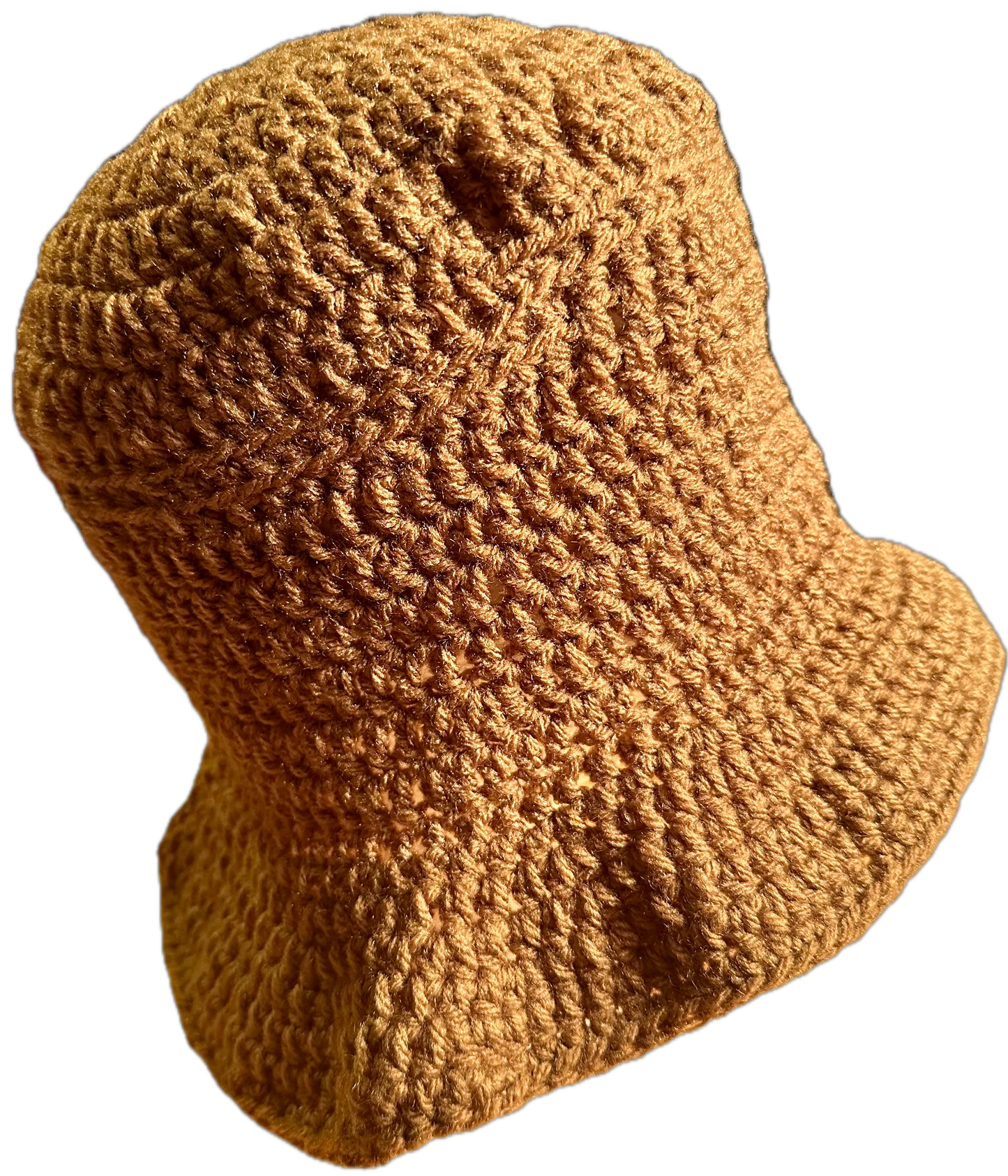 Tan Crochet Bucket Hat