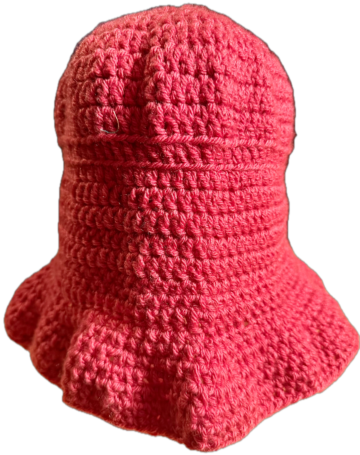 Bright Pink Crochet Bucket Hat