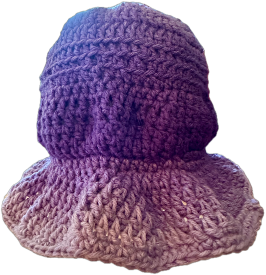 Purplish Plum Crochet Bucket Hat
