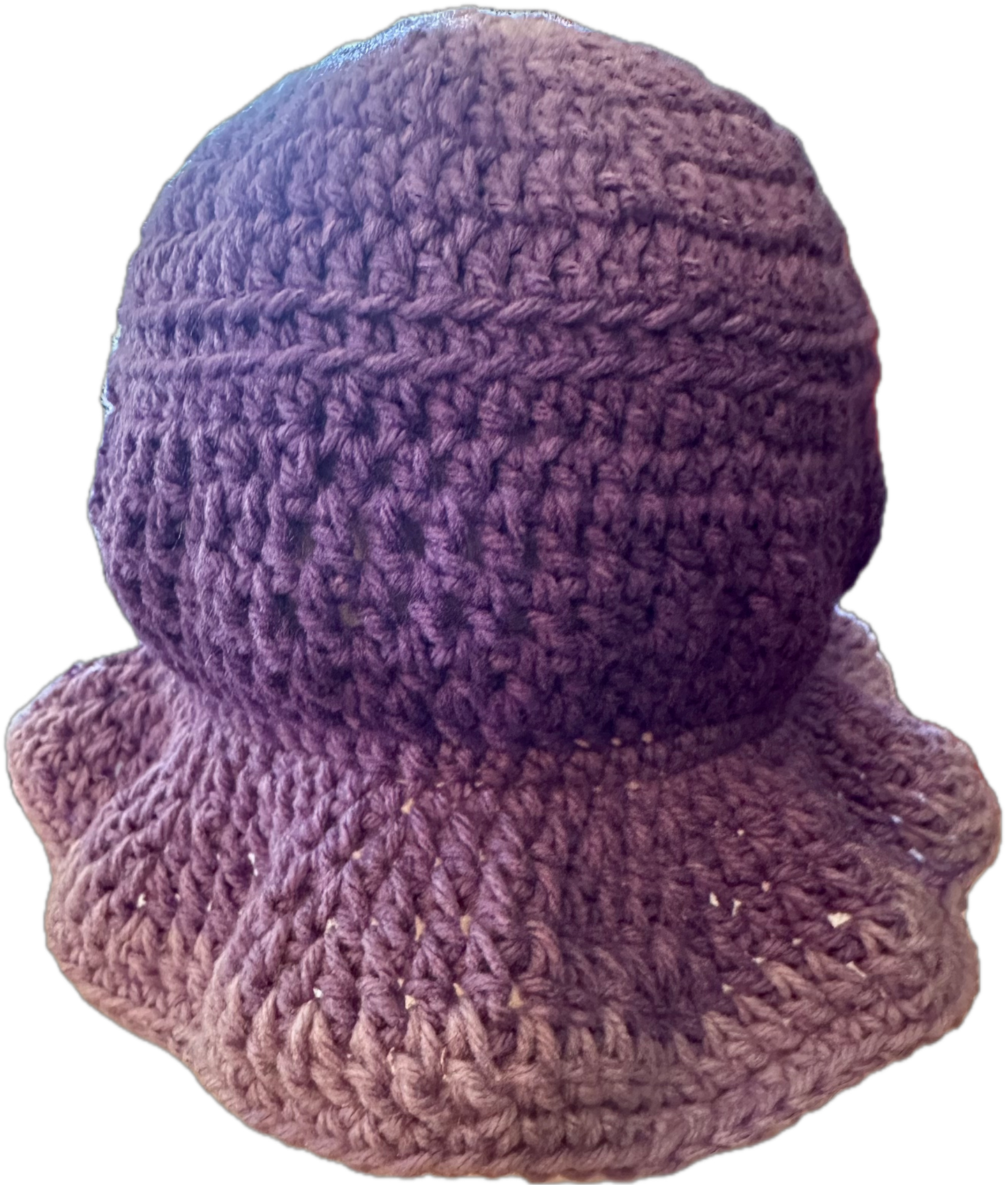 Purplish Plum Crochet Bucket Hat