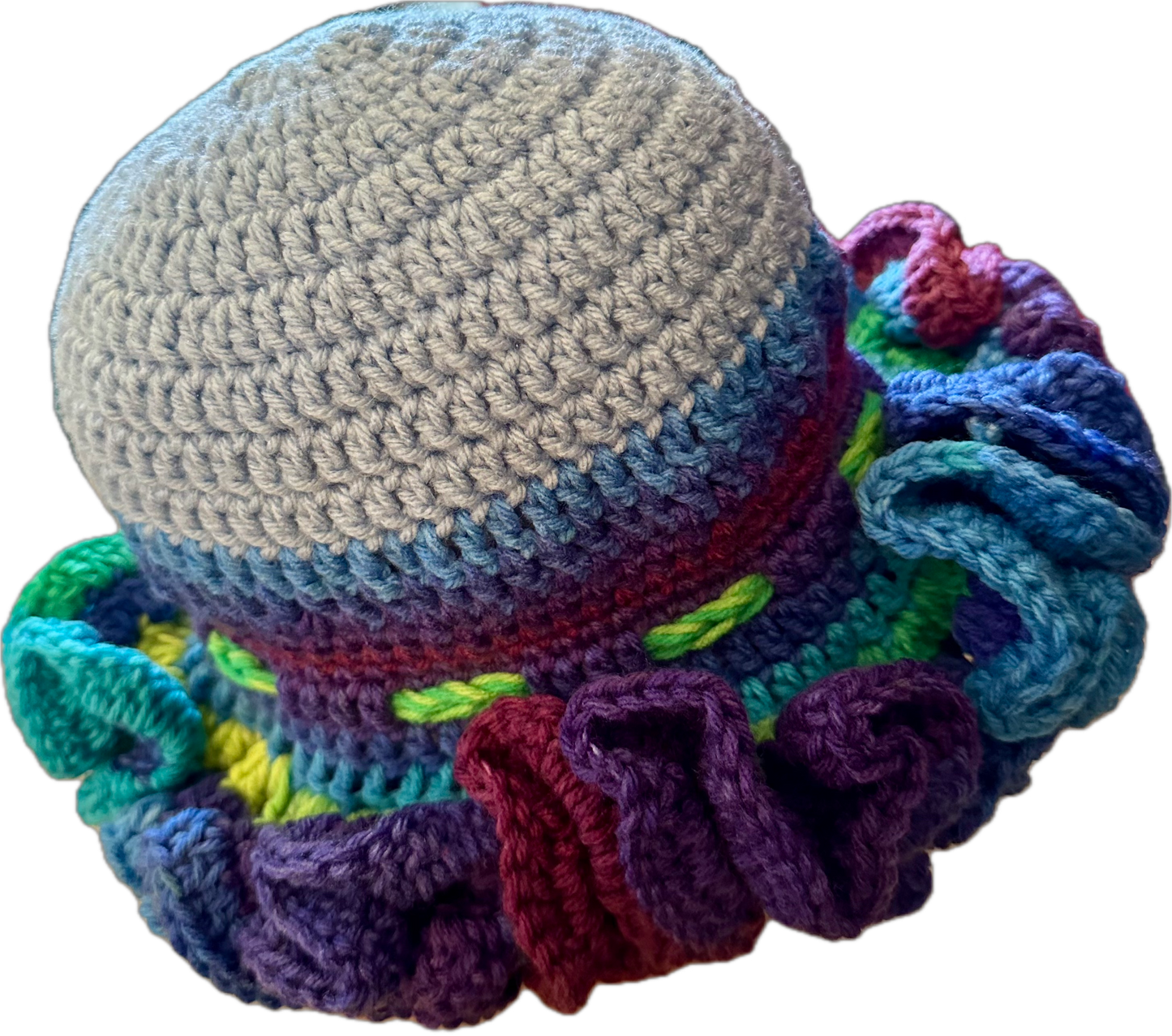 Krayons Crochet Ruffled Hat