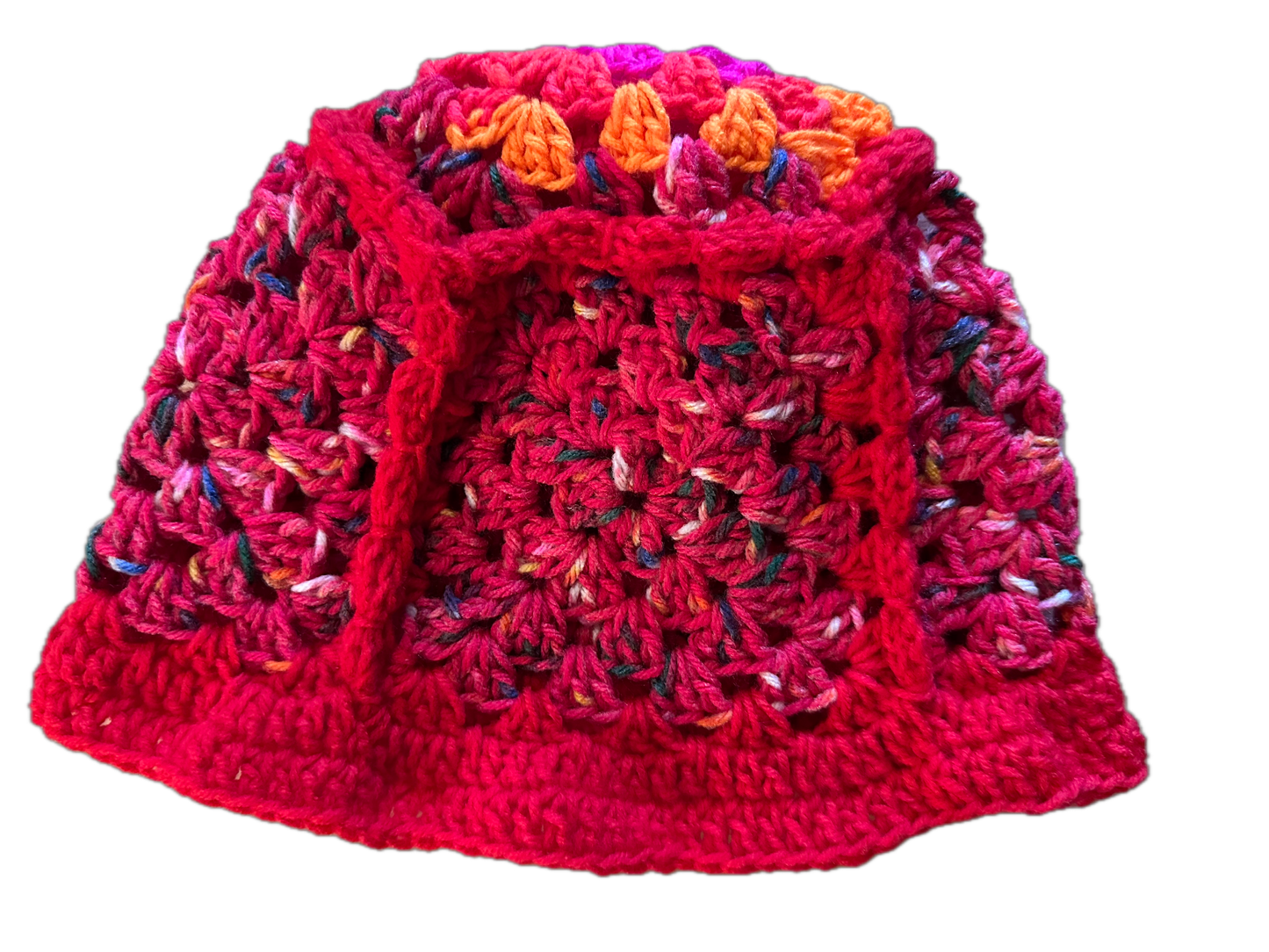 Firefly Crochet Granny Square Bucket Hat