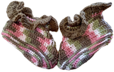 Cube Crochet Ruffled Socks