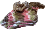 Cube Crochet Ruffled Socks