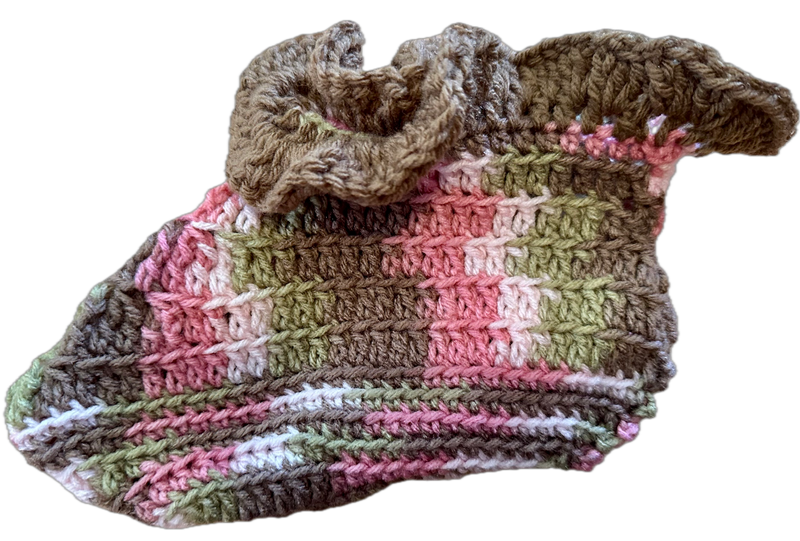 Cube Crochet Ruffled Socks