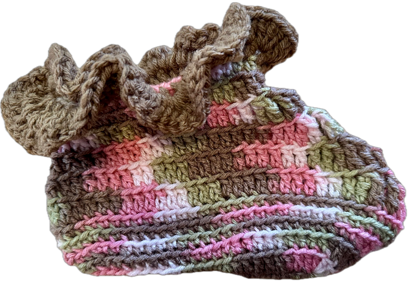 Cube Crochet Ruffled Socks