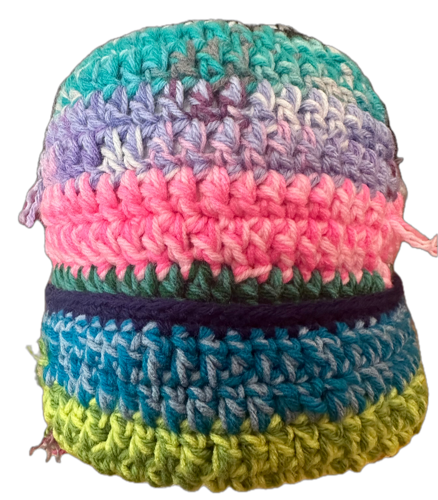 Wild Crochet Distressed Scrap Beanie