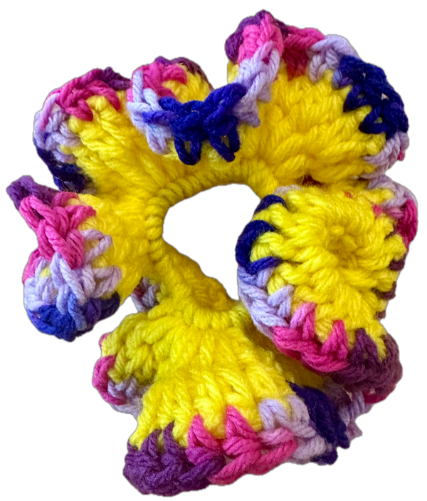 Bumblebee Crochet Scrunchie