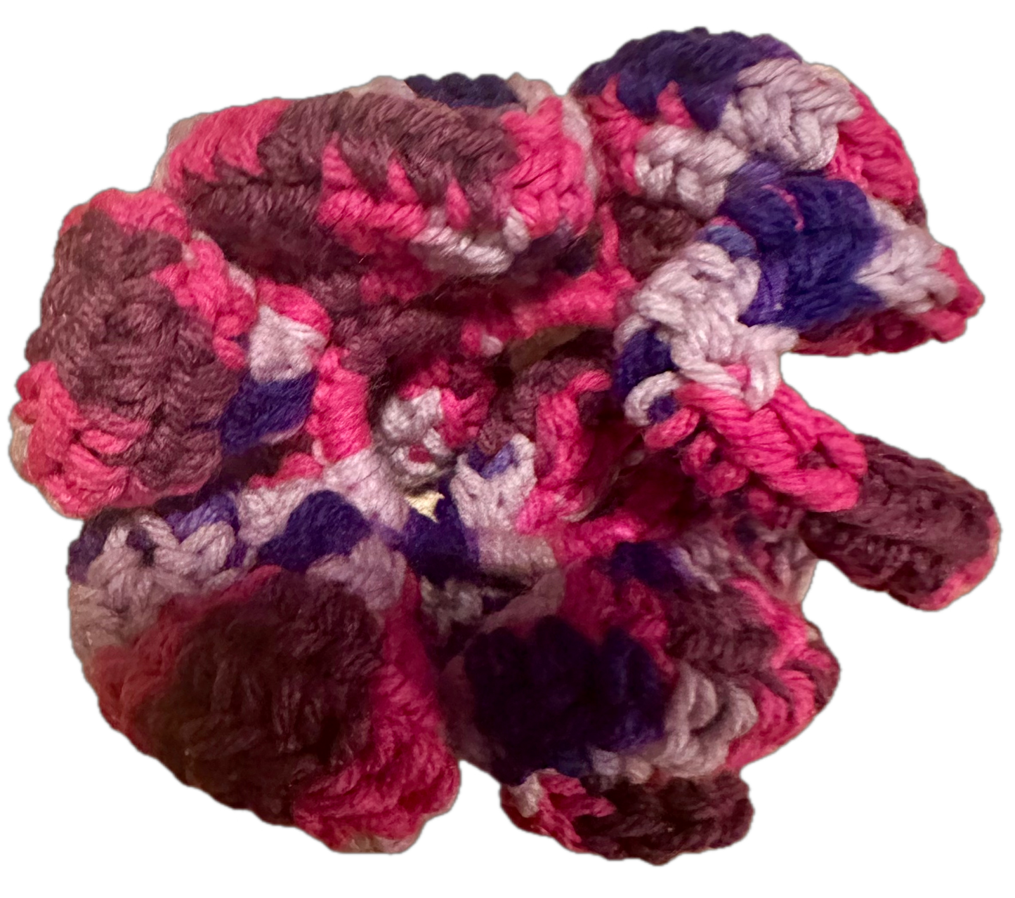 Plum Crochet Scrunchie