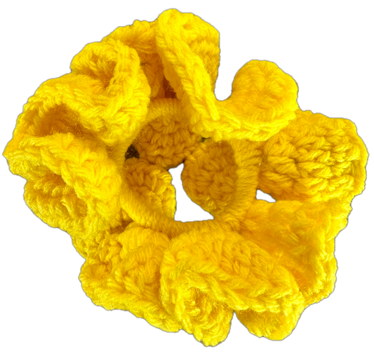 Sunny Crochet Scrunchie