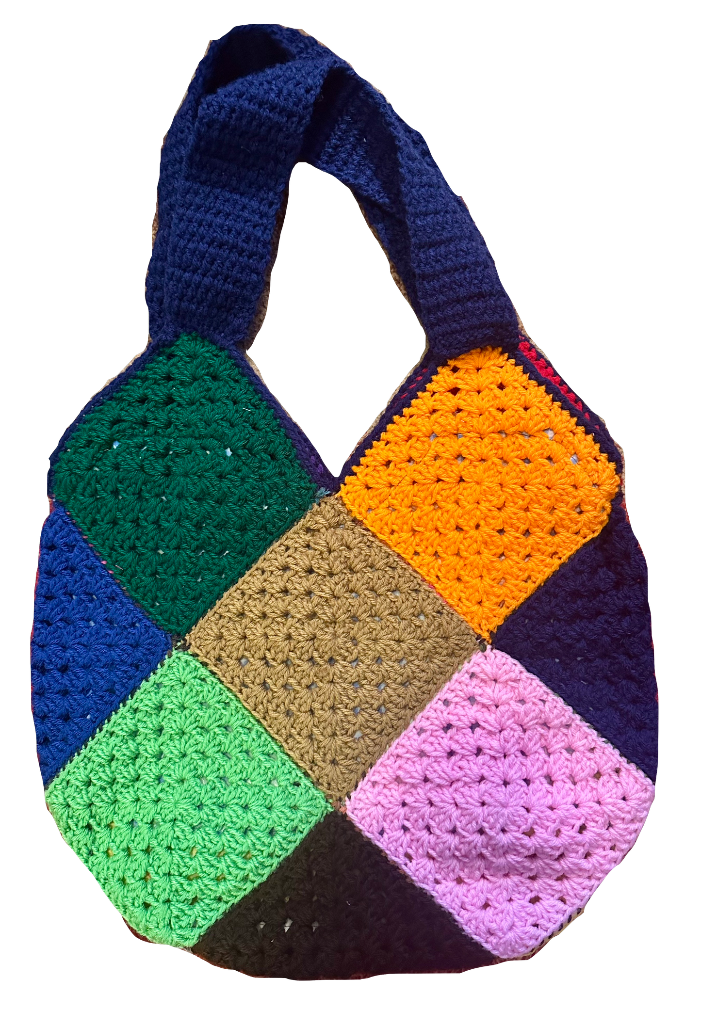 Puzzle Pieces Crochet Tote Bag